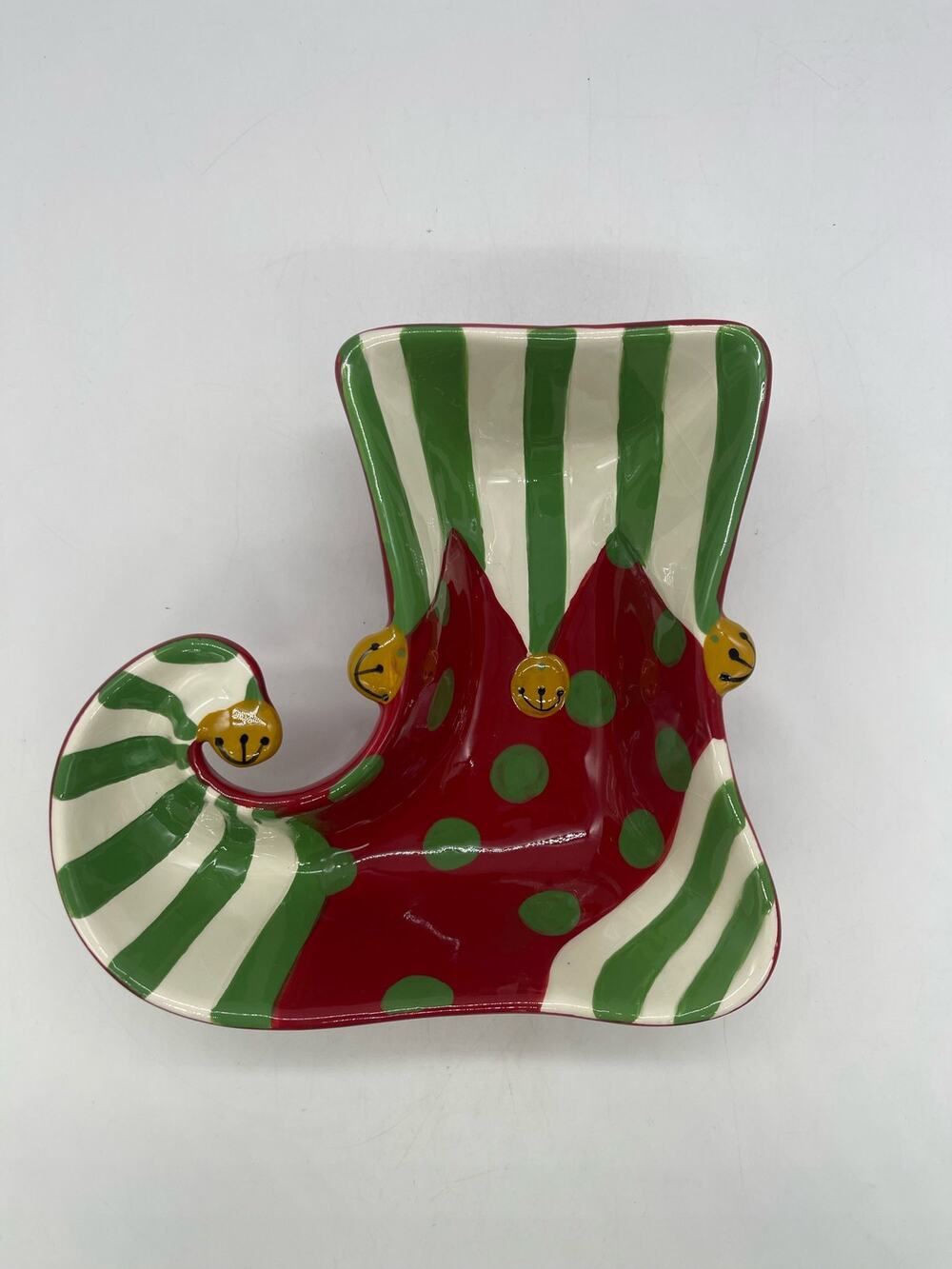 Dip Bowl Spreader Elf Shoe Shape Christmas Holiday